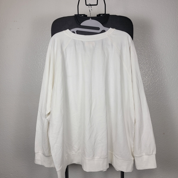 Lacey Chabert Collection Big As The Sky Sweater Plus Size 3X White Pullover - Picture 2 of 7